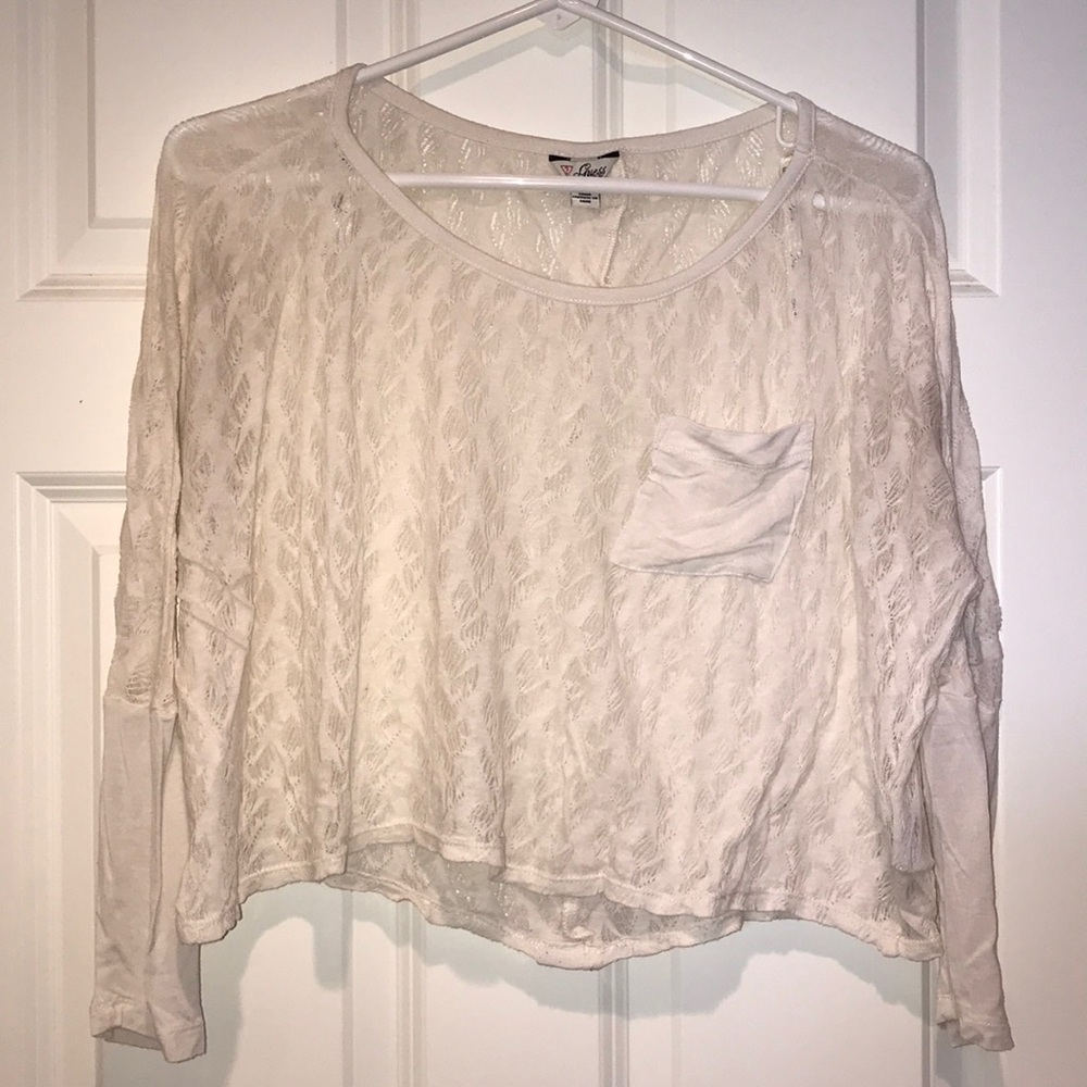 Guess lace crop top